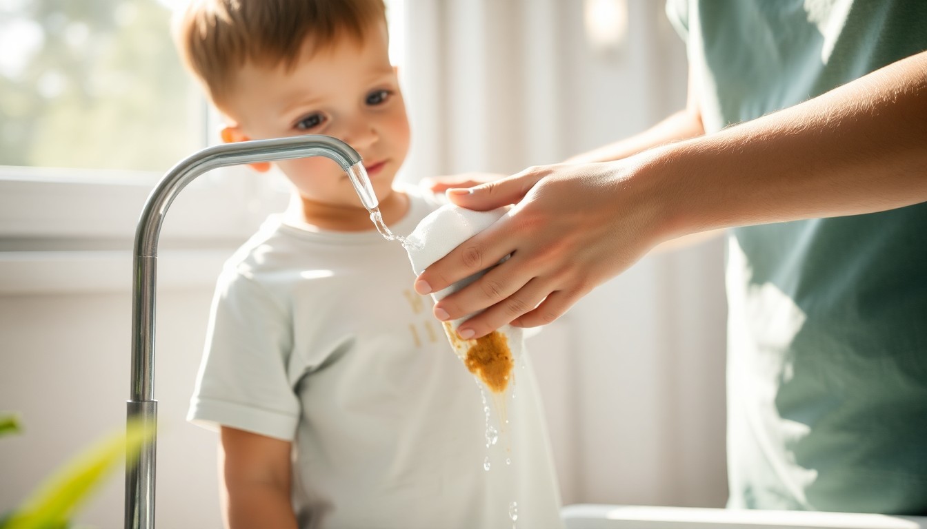 Cách giặt sạch vết màu nước trên áo bé hiệu quả không cần hóa chất