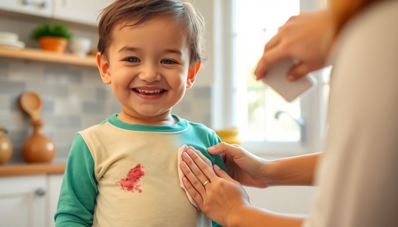Cách xử lý vết bẩn từ kem trên áo trẻ em đơn giản mà hiệu quả đến bất ngờ