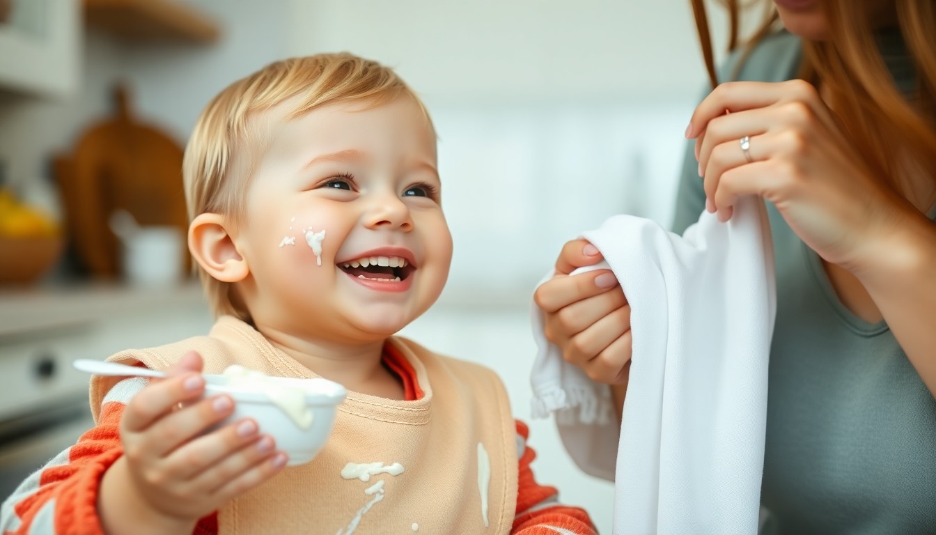 Tẩy vết bẩn từ sữa chua trên quần áo bé: Giải pháp hoàn hảo cho mẹ bận rộn