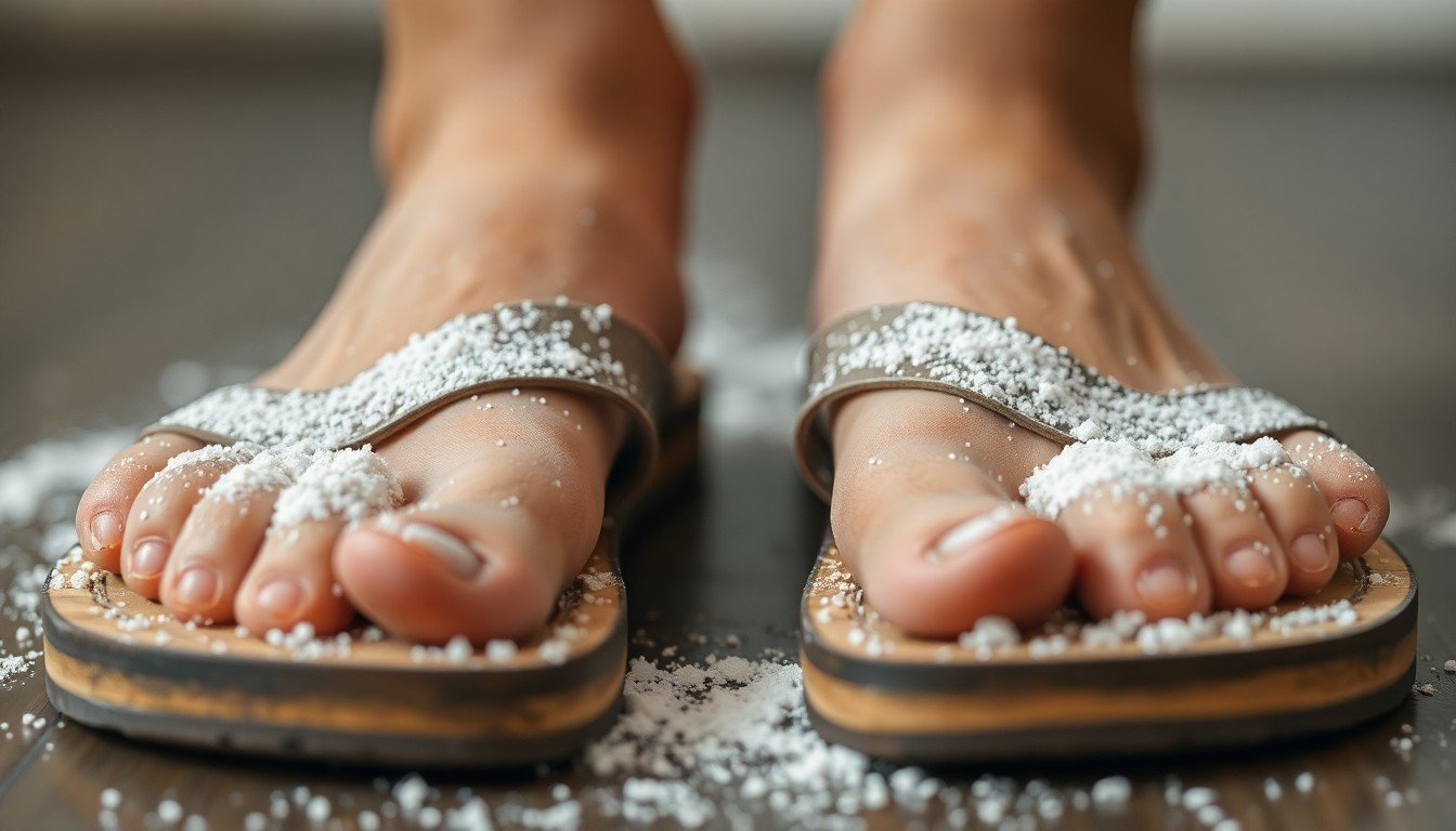 Cách khử mùi giày sandal bị hôi bằng baking soda cực kỳ hiệu quả và đơn giản
