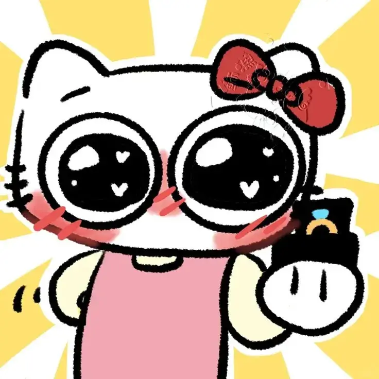 Hình chế vui mèo kawaii ánh mắt phẫn nộ mạnh mẽ.