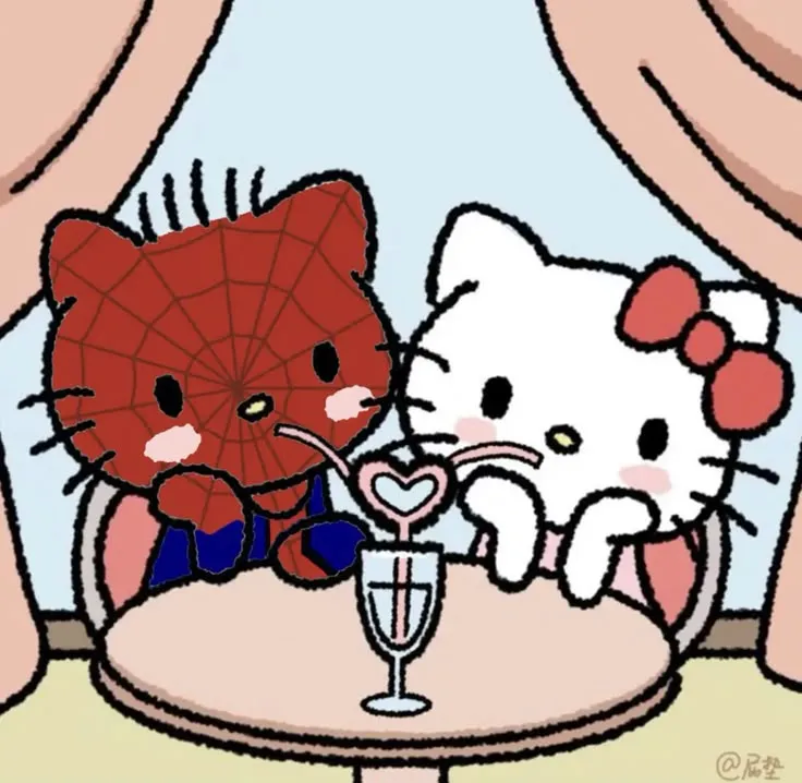 Avatar đôi Kitty và Spider-Man lan truyền cộng đồng.