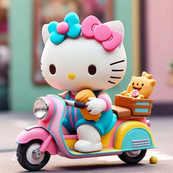 Avatar Hello Kitty tươi tắn nụ cười trong trẻo.