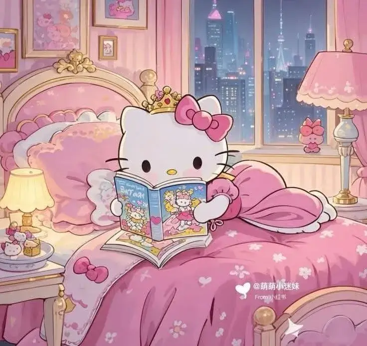 Ảnh profile mèo trắng nơ đỏ tinh khôi.