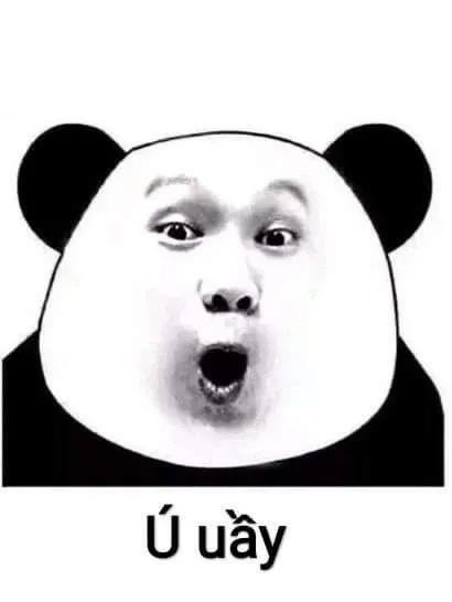 Biểu cảm tròn xoe miệng ngạc nhiên: Ù uây