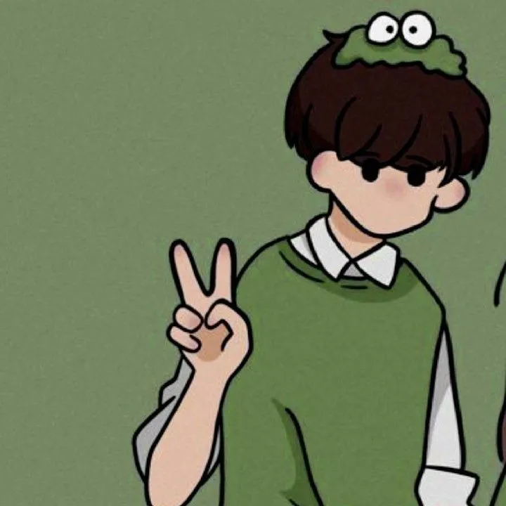 Avatar nam ngơ ngác nét mặt đơ cực kỳ hài hước.