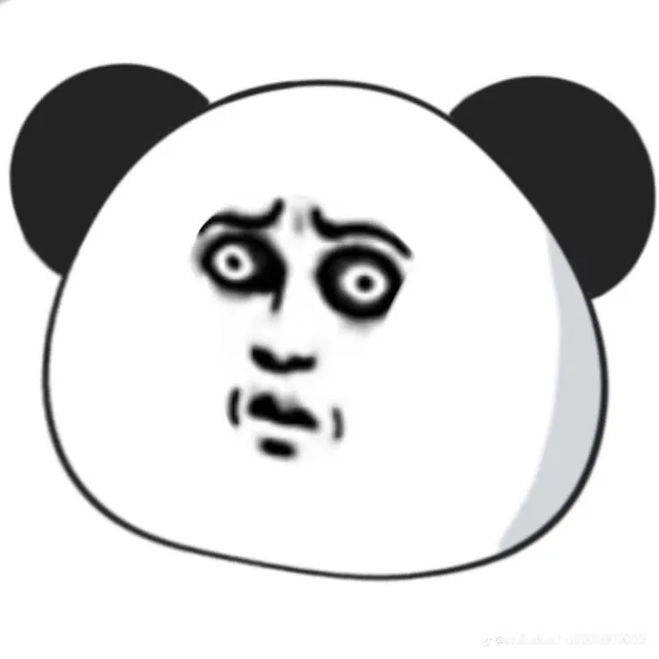 Biểu cảm gấu trúc mặt đểu hóm hỉnh, cử chỉ lanh lợi.