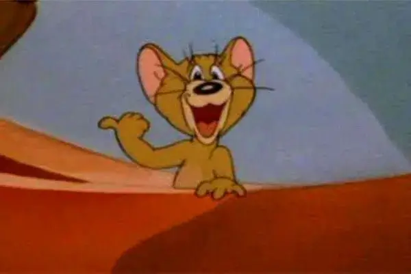 Jerry cười ha hả khi thấy Tom thất bại thảm.