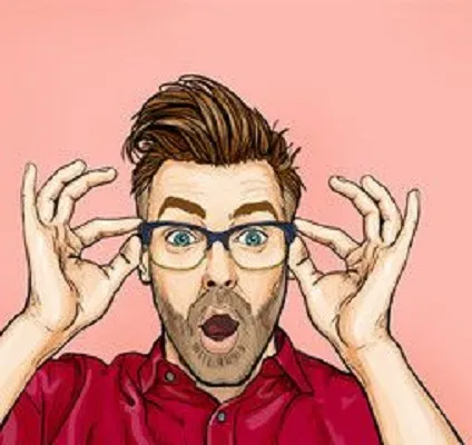 Biểu cảm bất ngờ ánh mắt long lanh quê