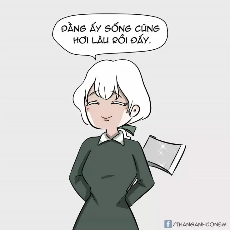 Ảnh chế cầm dao với nụ cười gian xảo.