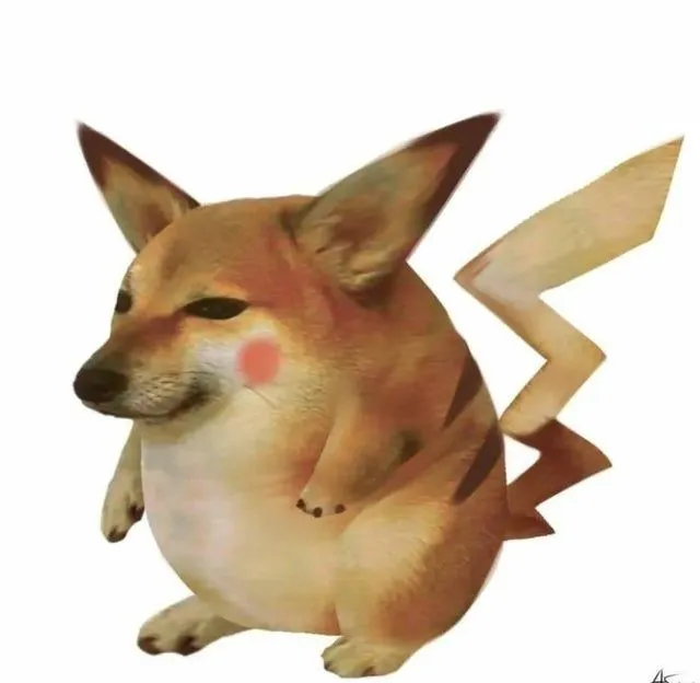 Shiba cosplay Pikachu