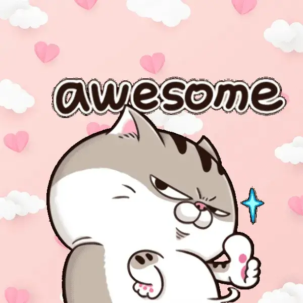 Biểu cảm mèo hài hước, tay giơ like thật dễ mến.