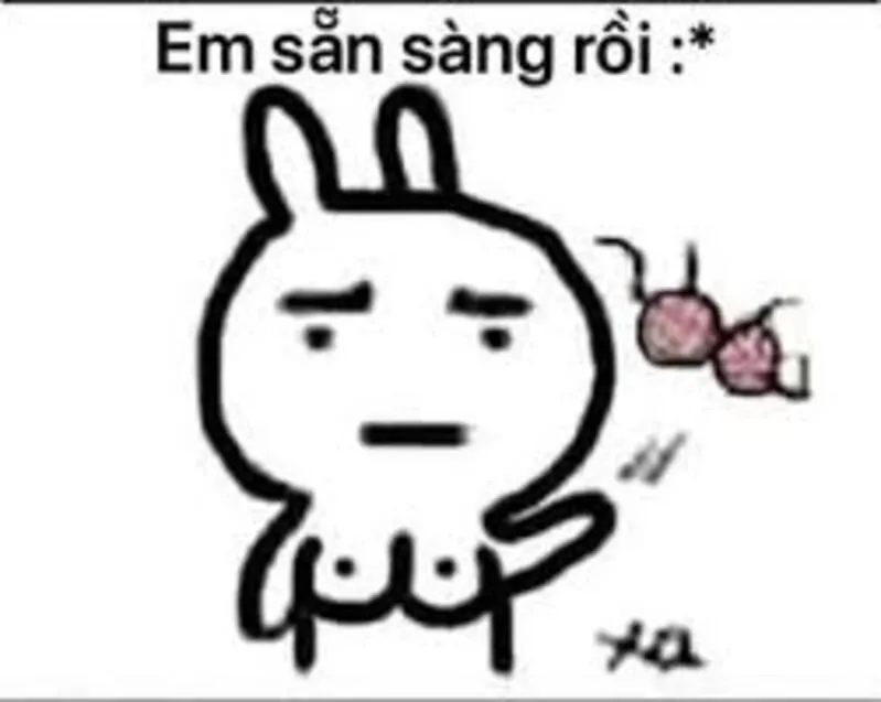 Thỏ trắng cởi cả áo ngực sẵn sàng