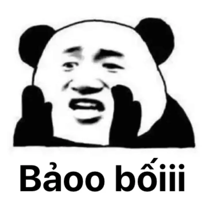 Meme gấu trúc Weibo hài hước gọi to: Bảo bối