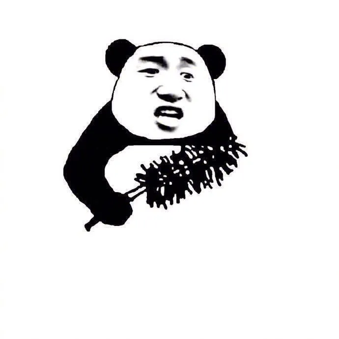 Ảnh chế gấu trúc Trung Quốc bựa cầm cây chùi đầy gai nhọn