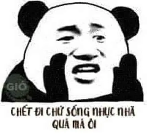 Gấu trúc bảo chết đi chứ sống mà nhục nhã quá má ơi