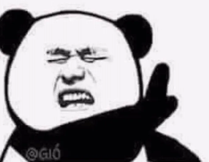 Ảnh chế gấu trúc Weibo nhây giơ tay từ chối
