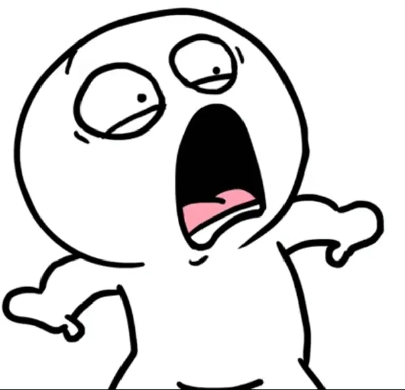 Hình chế há mồm kinh ngạc cực buồn