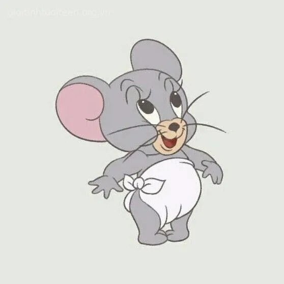 Meme Jerry tinh nghịch ngồi vắt vẻo trên ghế.