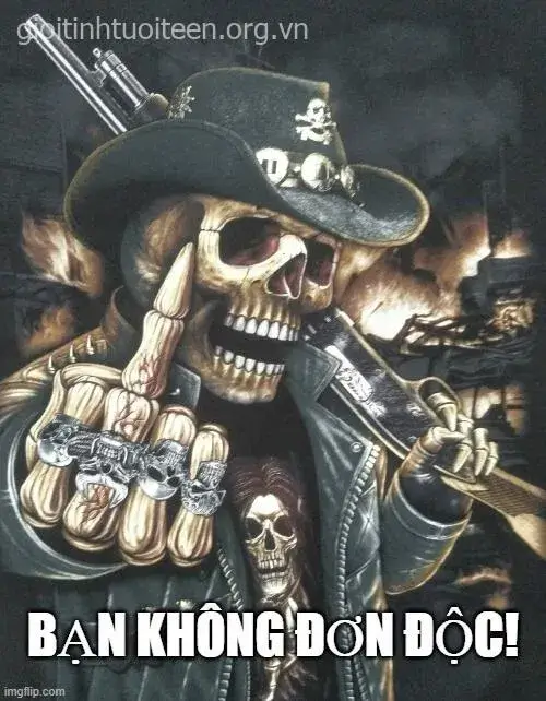 Hình chế cổ vũ với ánh mắt sáng rực niềm tin