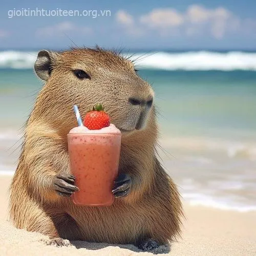 Avatar capybara cực nổi bật làm ảnh đại diện.