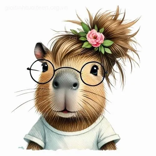 Avatar capybara cực độc lạ cho profile cá nhân.
