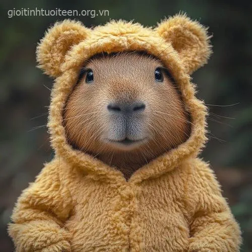 Avatar capybara cực cool cho ảnh đại diện mạng xã hội.