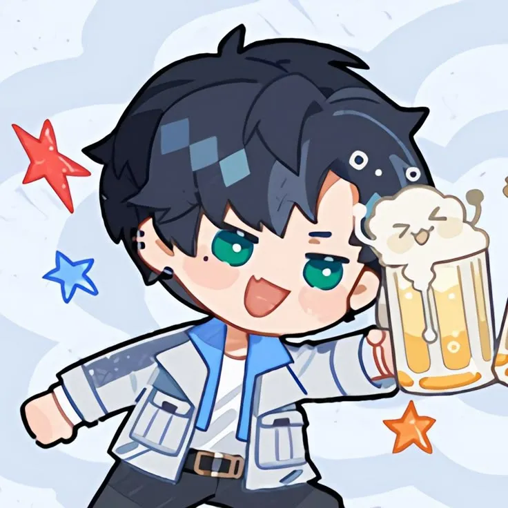 Avatar đôi cụng bia vô tri ngơ ngác cho couple