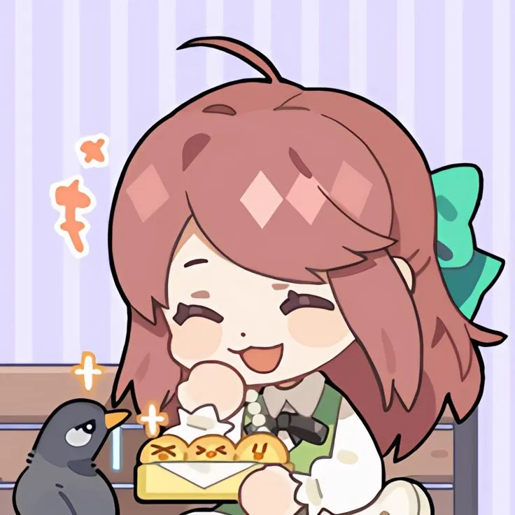 Icon đôi vô hồn nhìn chằm chằm ngộ nghĩnh