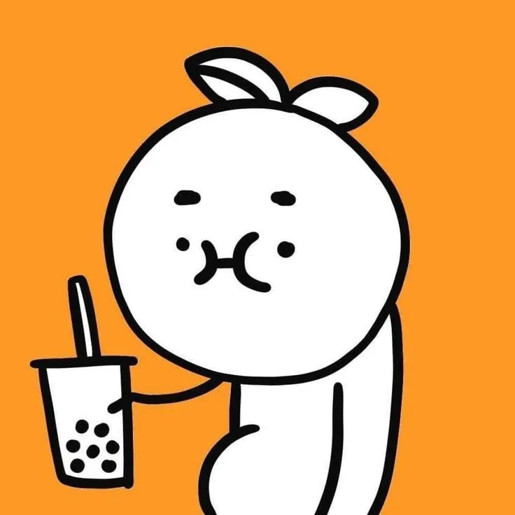 Avatar cặp đôi người khoai màu cam