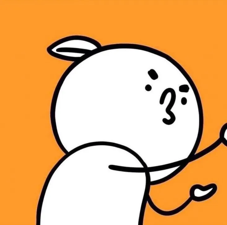 Avatar cặp đôi người khoai màu cam