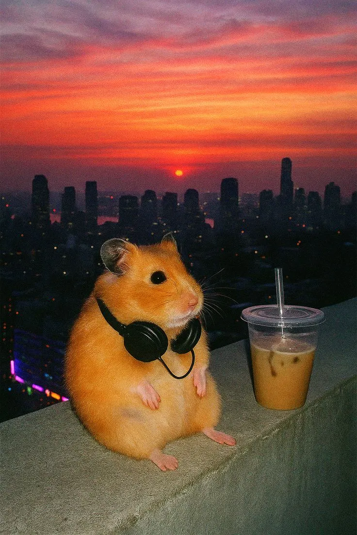 Avatar chuột hamster dễ thương má phính tròn xoe