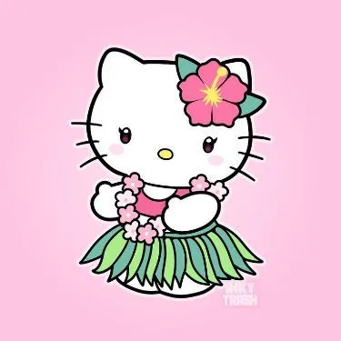 1 Avatar mèo hồng phong cách Y2K neon cực cháy.