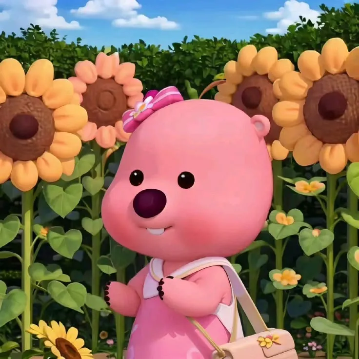 Loopy vô tri ngáo gương mặt hài hước khiến ai cũng cười.