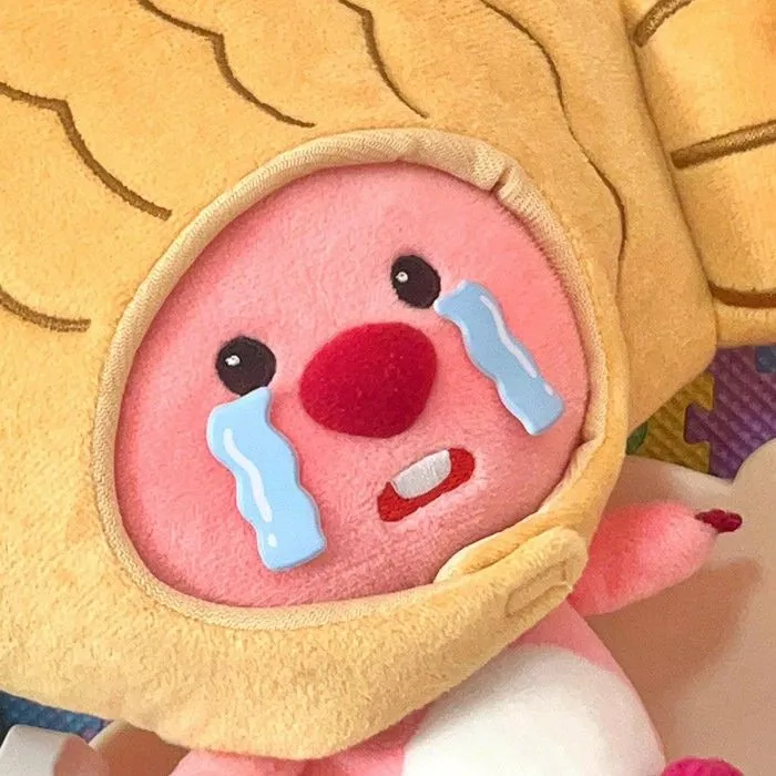 Gấu Loopy vô tri ngơ ngác ánh mắt tròn xoe buồn cười.