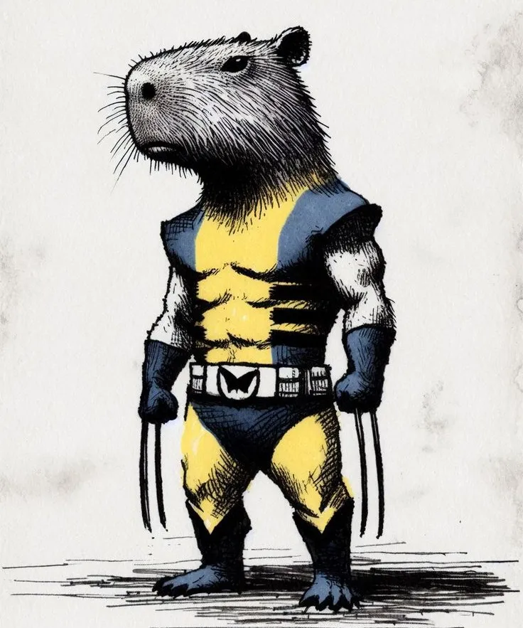 Avatar capybara cosplay Người Sói lầy lội.