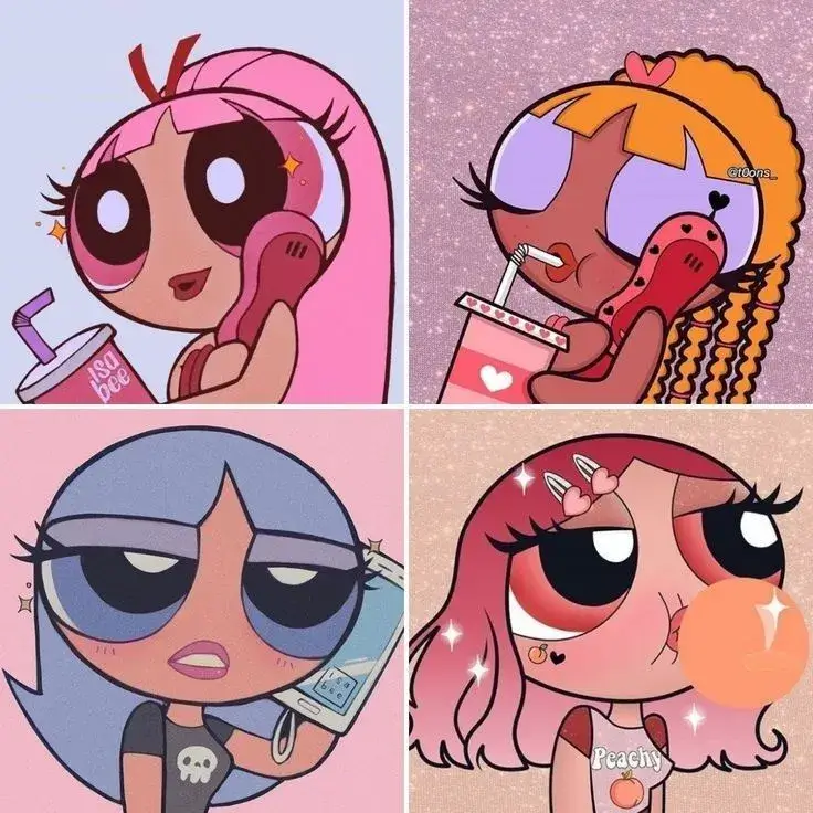 Avatar nhóm bạn 4 người vô tri, gương mặt troll cực hài.