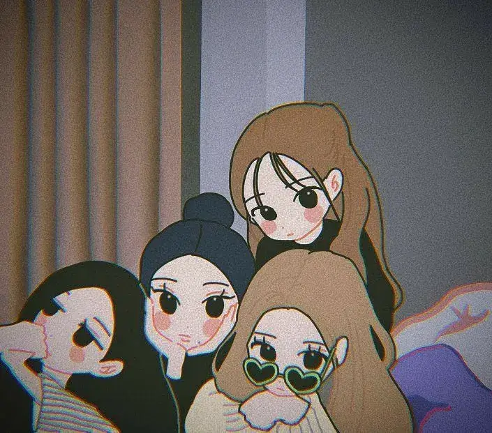 Ảnh đại diện đội hình 4 người bựa, vui nhộn khó nhịn cười.