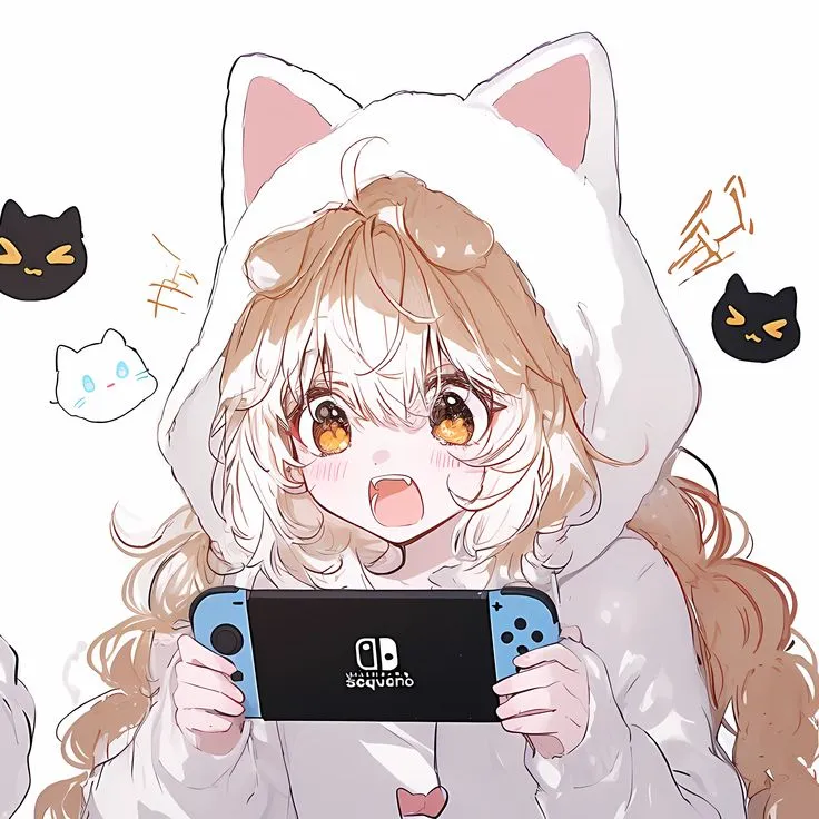 Avatar đôi vô tri phong cách chibi cho cặp đôi mê game