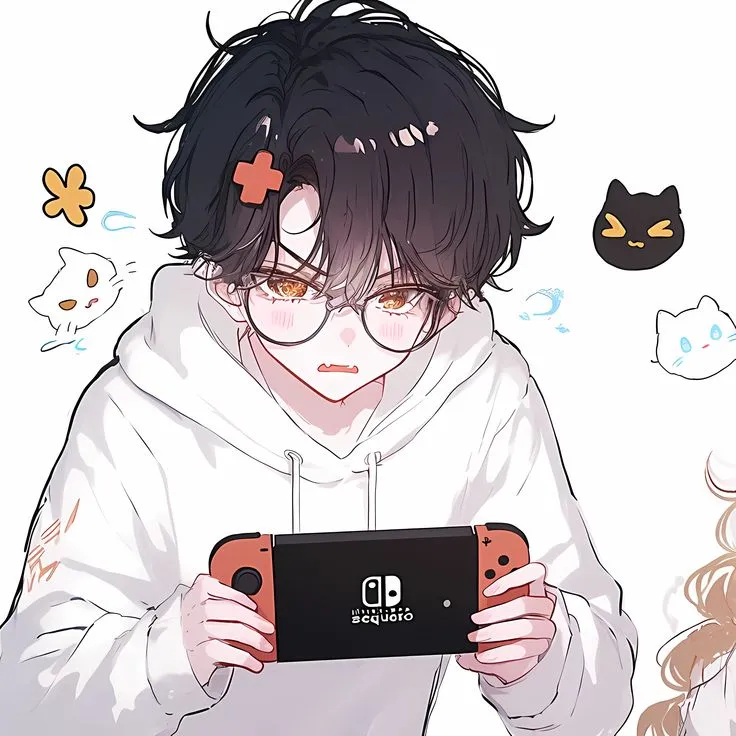 Avatar đôi vô tri phong cách chibi cho cặp đôi mê game