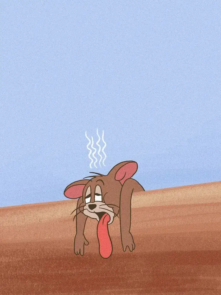 Chuột Jerry đang rất mệt mỏi