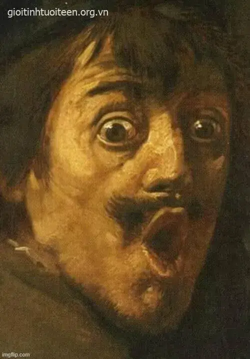 Biểu cảm há mồm kinh ngạc cực buồn