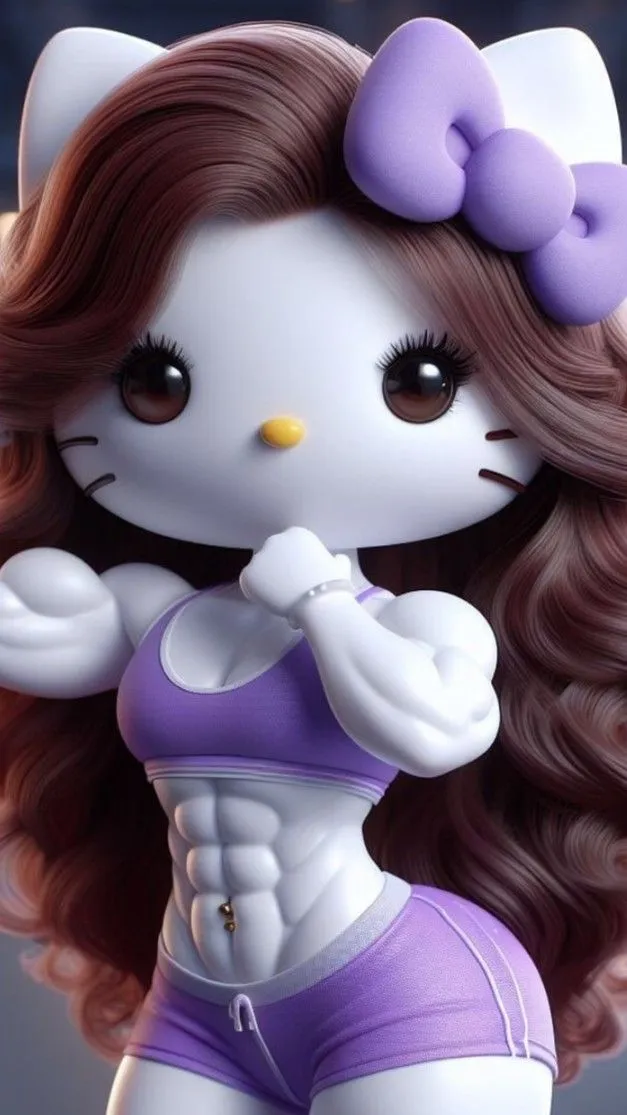 Kitty bodybuilder cơ vai cuồn cuộn gây sốt mạng xã hội.