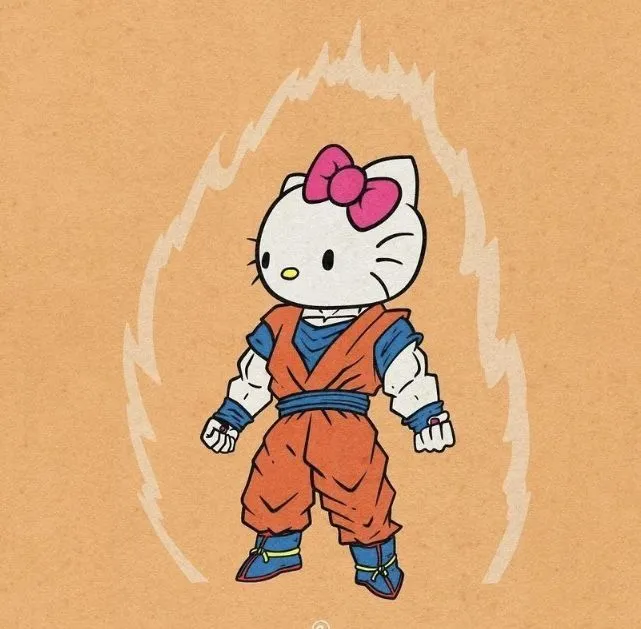 Hello Kitty đô con như Songoku