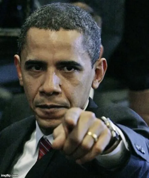 Ảnh Obama chỉ tay thẳng vào màn hình