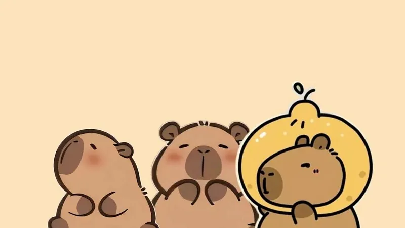 80+ Hình Nền Điện Thoại Capybara Cute Vô Tri chất lượng cao, độ phân giải nét