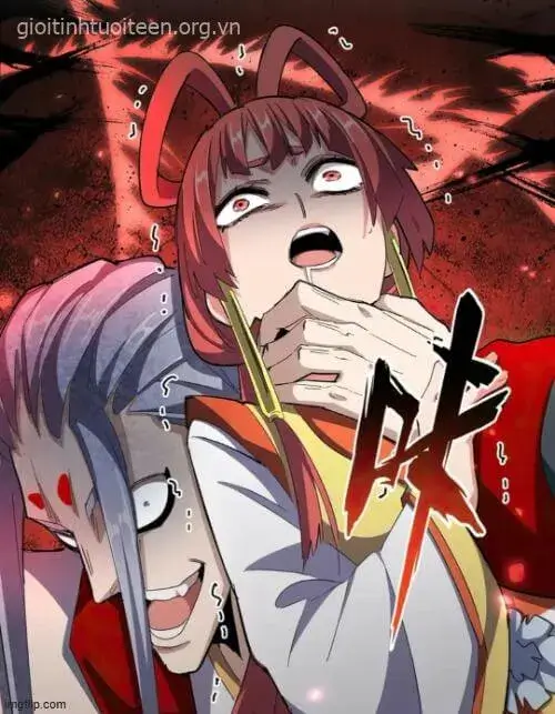 Ảnh meme bóp cổ hài bá đạo trên mạng.