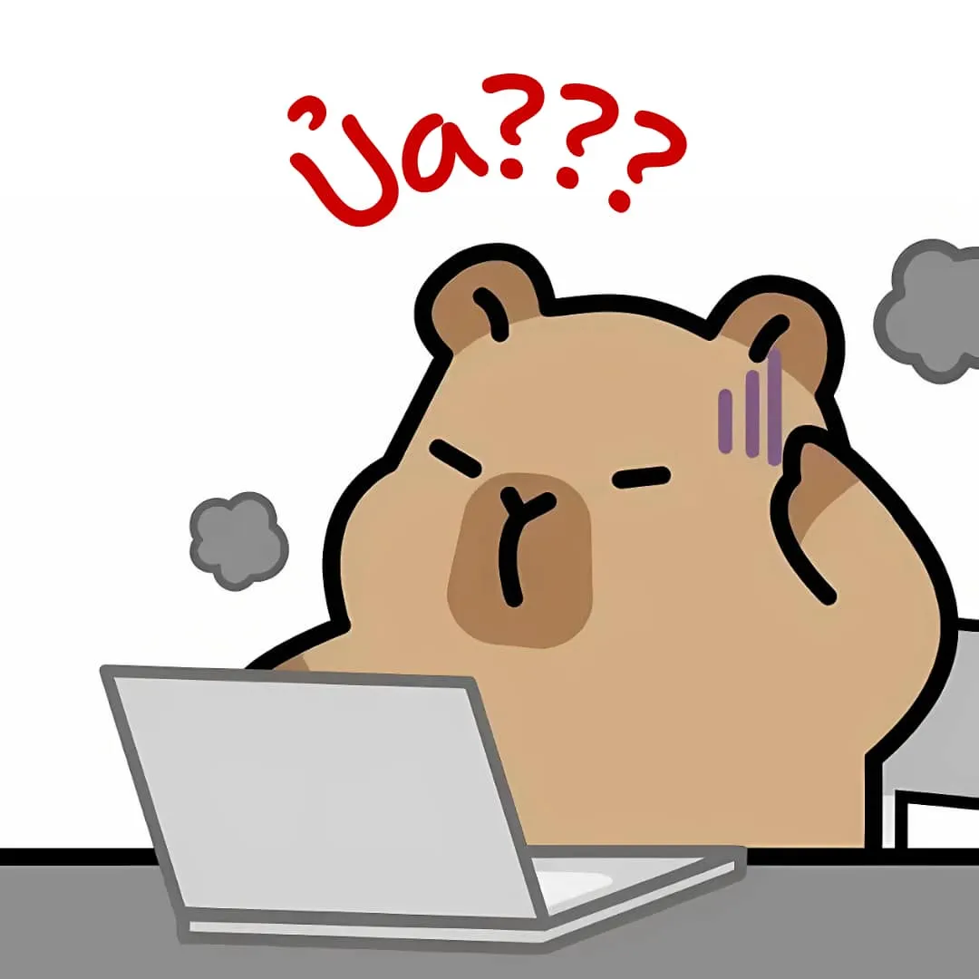 Capybara gãi đầu thắc mắc