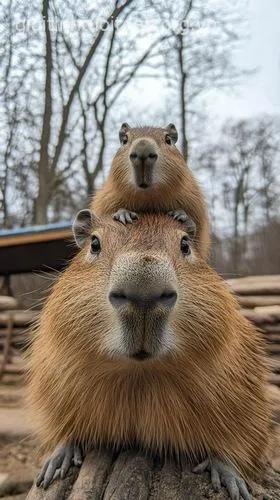 Ảnh chế capybara với nét mặt tẻ nhạt.