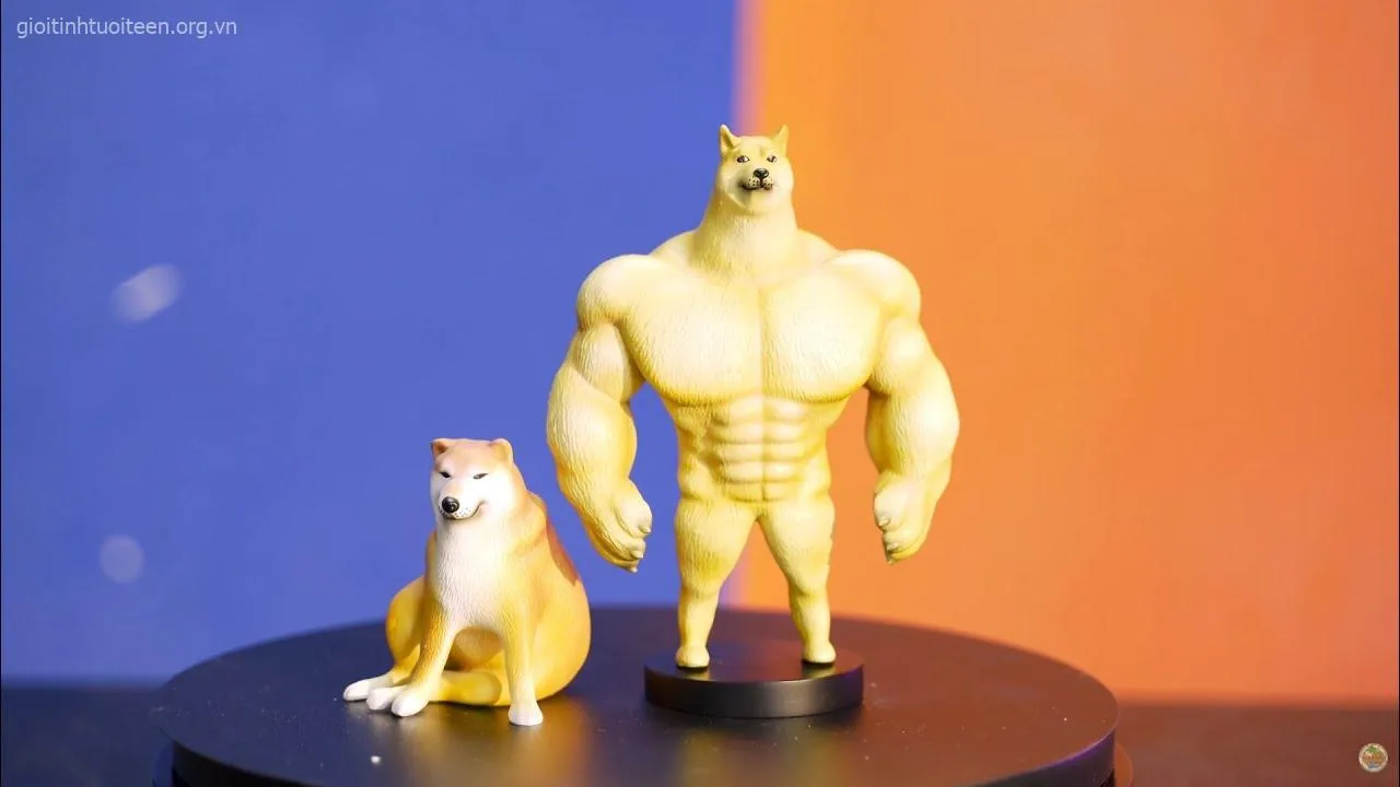 Biểu cảm Cheems cơ bắp troll hóm hỉnh